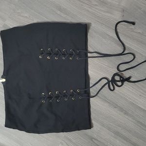 Black short skirt